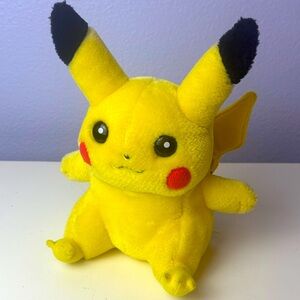 Vintage Official Yellow Pikachu Plush Toy